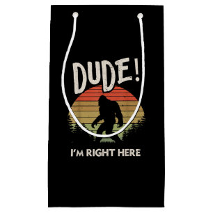 Lustigt Bigfoot-Höger här Camping & Hiking