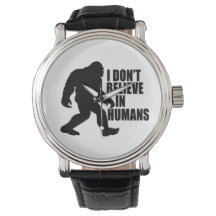 Lustigt Bigfoot-I tror inte på människor