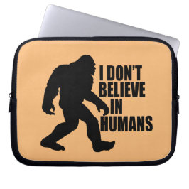 Lustigt Bigfoot-I tror inte på människor Laptop Fodral