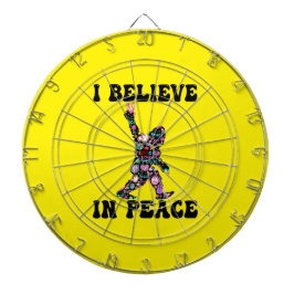 Lustigt Bigfoot, jag tror på fred Darttavla