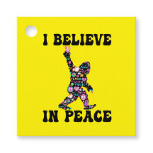 Lustigt Bigfoot, jag tror på fred