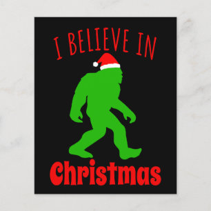 Lustigt Bigfoot, jag tror på jul