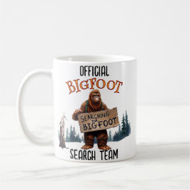 Lustigt Bigfoot-Sasquatch i Skogen Kaffemugg