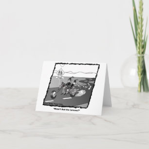 Lustigt biker-kort kort