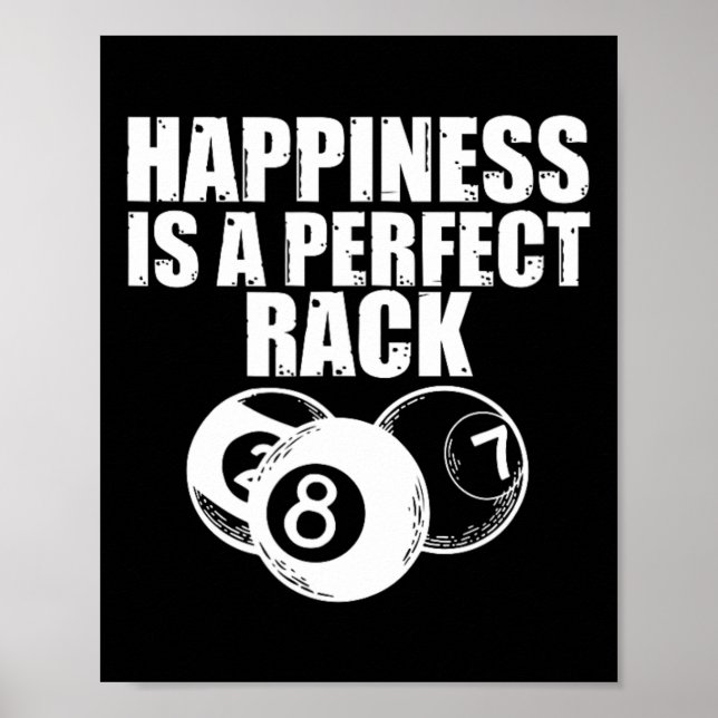 Lustigt Billiard Bassäng-matchen Nattlycka är en P Poster (Framsidan)