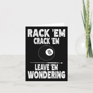 Lustigt Billiard Rack Em Crack Em Lämnar Em underl Kort
