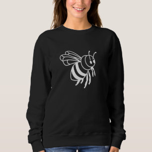 Lustigt bin med sjömil på biodlingsbin i Ansikte T Shirt