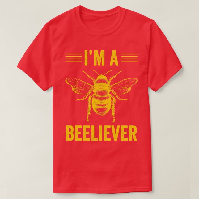 Lustigt biodlingsstöd för honungsbin Biodling 6 T Shirt (Design framsida)