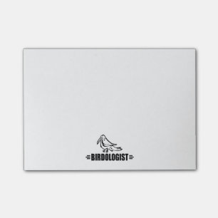 Lustigt Bird Älskare Post-it Block