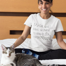 Lustigt Blame Cat-ursäkten bestämde sig för att st T Shirt