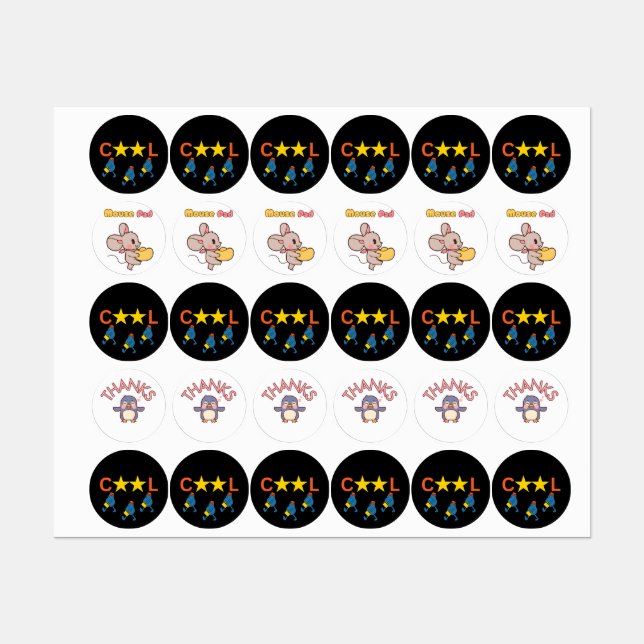 Lustigt blandat märke 2024 klistermärke (Ark)