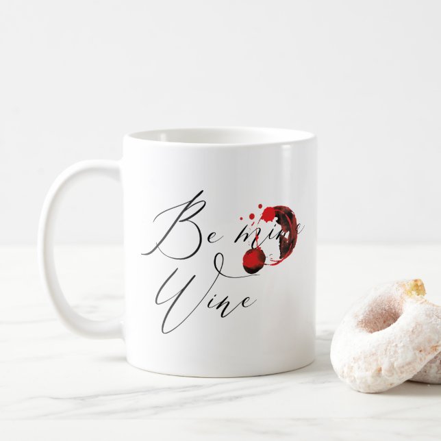 Lustigt Bli Vin Alla hjärtans dag Kaffemugg (Med munk)