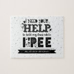 Lustigt blir du min Bridesmaid Frieri Pussel<br><div class="desc">En rolig och originell brud eller maid of honor frieri pussel: "Jag behöver din hjälp för att hålla min klänning medan jag kissar. Kommer du att bli min brud?" Obs! Du kan ändra den vita bakgrunden färg! Välj valfritt färg i paletten för att matcha bröllop färg - "klicka för att...</div>