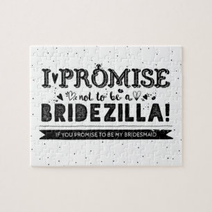Lustigt blir du min Bridesmaid Frieri Pussel