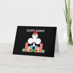 Lustigt bluff Pappa Poker Casino Game Texas Helgkort