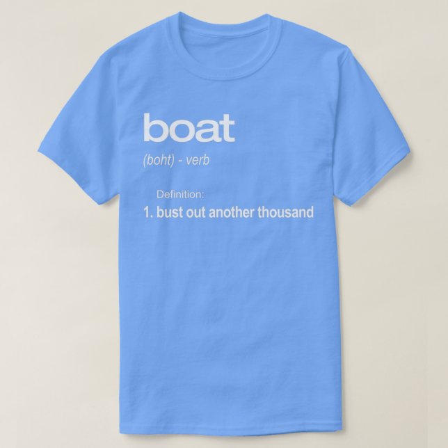 Lustigt Boat Boat Boat Owner Boating Gift Boat T Shirt (Design framsida)