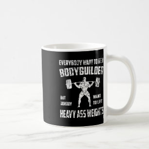 Lustigt Bodybuilding Shirts. Perfekt som utövar kv Kaffemugg