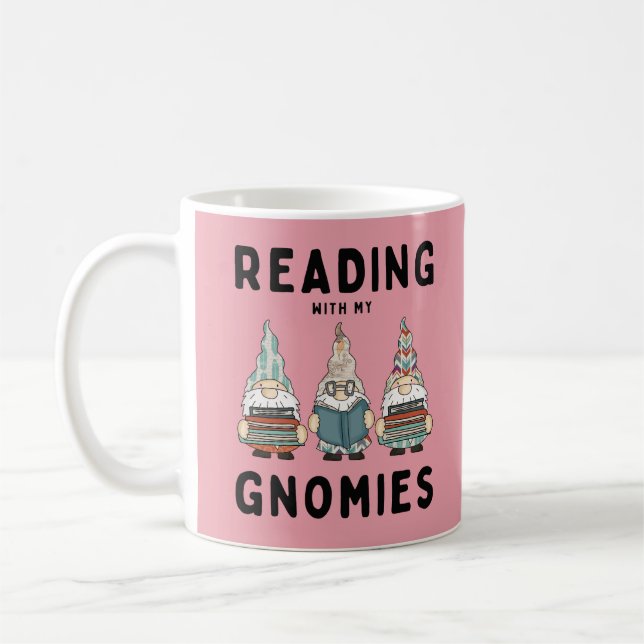 Lustigt Bok Älskare med mina domäner Kaffemugg (Vänster)