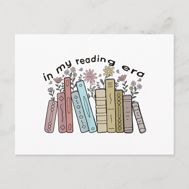 Lustigt Bok Reader-citat i min läsningsera Groovy  Vykort (Framsida)