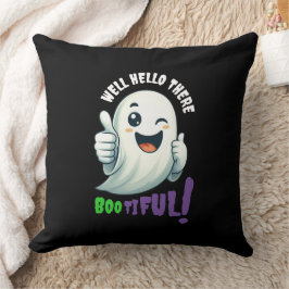 Lustigt, Boo-tiful! Cute Winking Ghost Kudde
