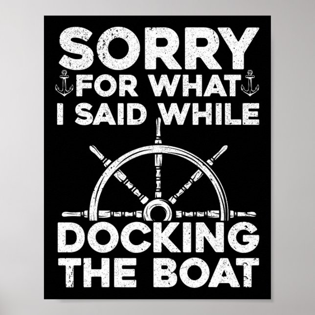 Lustigt Boot För manar kvinnor som dockar båtkapta Poster (Framsidan)