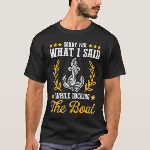 Lustigt Boot T-Shirt För manar