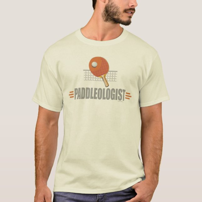 Lustigt Bord tennis T-shirt (Framsida)