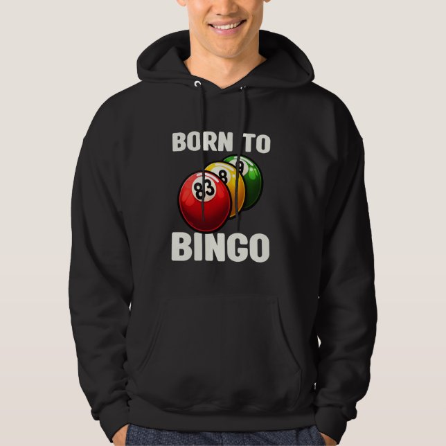 Lustigt Born till Bingo Bingo Boll Enthusiast Bing Hoodie (Framsida)