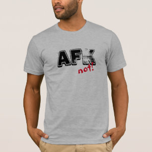 Lustigt bort från Tangentbord, inte svart röd hela T-shirt