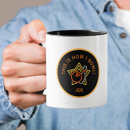 Lustigt Bowlareare Anpassningsbar Det här är hur j Mugg