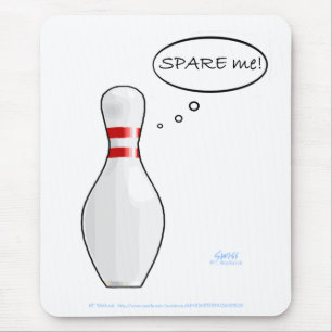Lustigt Bowlareare Bowling Pin Spare Me Computer Musmatta