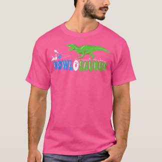 Lustigt Bowlareare Cute Dinosaur Bowling T Shirt