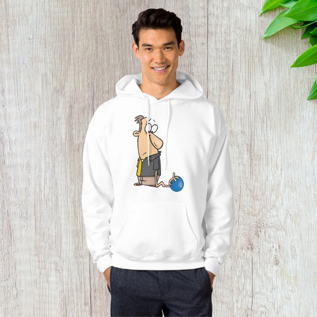 Lustigt Bowlareare tecken för Ledsen med Bowling B Hoodie (Skapare uppladdad)