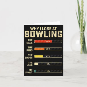 Lustigt Bowling För manar Women Kids Varför jag fö Kort