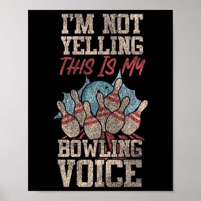 Lustigt Bowling, jag säger inte att det här är mit Poster (Framsidan)