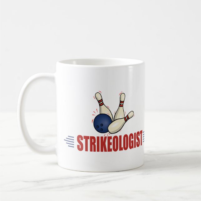 Lustigt Bowling Kaffemugg (Vänster)