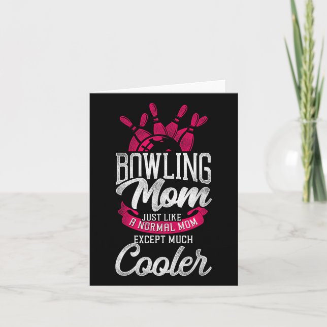Lustigt Bowling Mamma Bowling Mamma precis som ett Kort (Framsida)