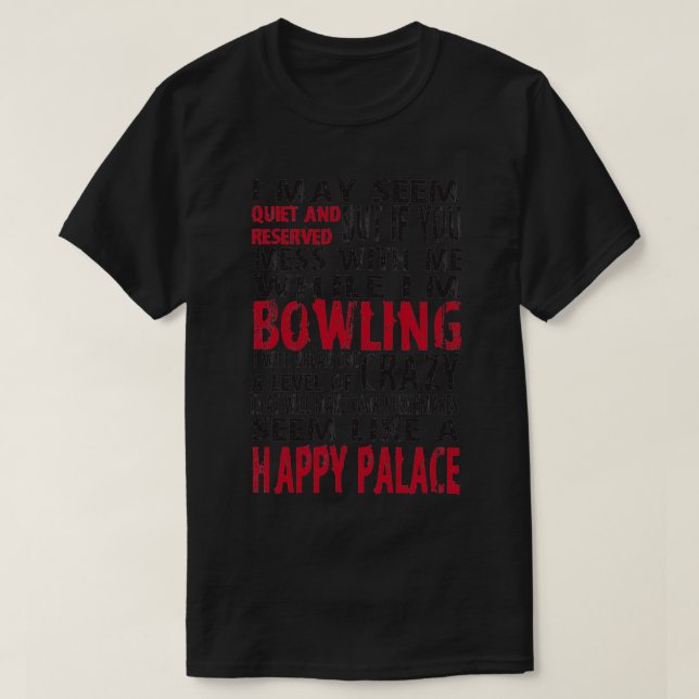 Lustigt bowling t shirt (Design framsida)