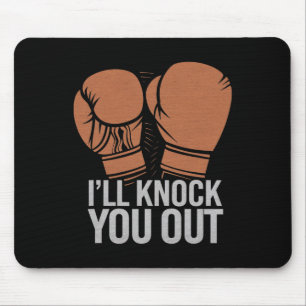 Lustigt Boxer knackar ut dig ur Boxing-handskar ja Musmatta