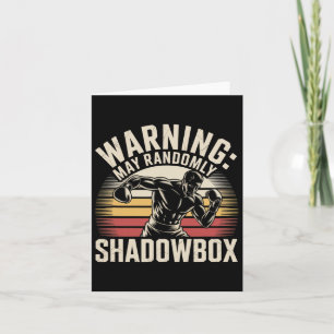 Lustigt Boxing Warning I Shadowbox Daily Shadowbox Kort
