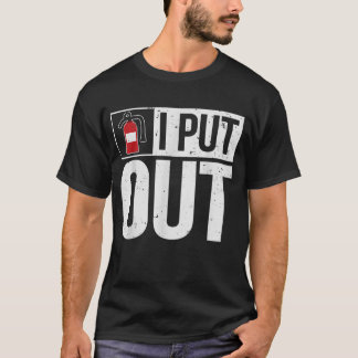 Lustigt brandsläckare jag släcker brandsläckare t shirt