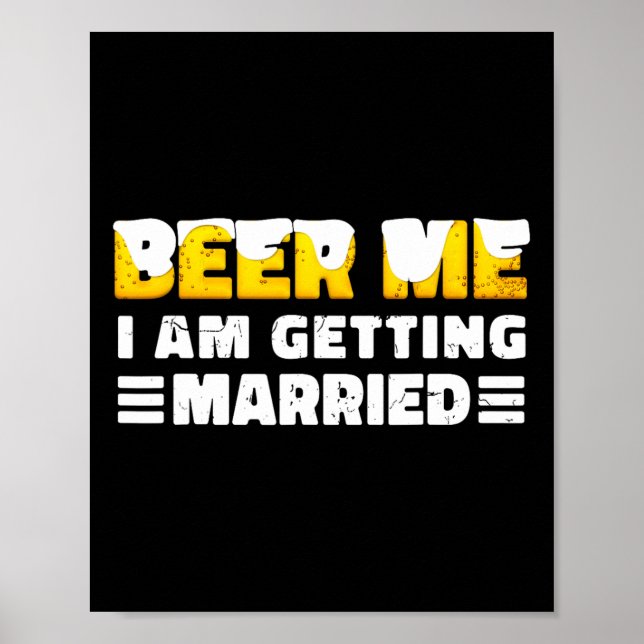 Lustigt Bride and Groom Bachelor Party Poster (Framsidan)
