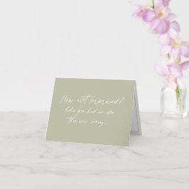 Lustigt Bridesmaid frieri, Dusty Blue Modern scrip Kort