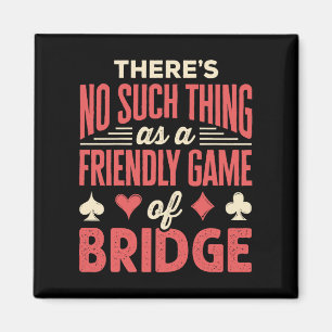 Lustigt Bridge Player-nummer Sak som Friendly Game Magnet