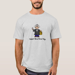 Lustigt British Barrister Lawyer med Wig T-shirt