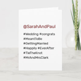 lustigt bröllop gifta sig gratulerart kort