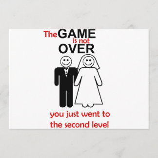 Lustigt bröllopsinbjudan inbjudningar