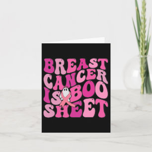 Lustigt bröstcancer är Boo Lakan Ghost Rosa Ribbon Kort