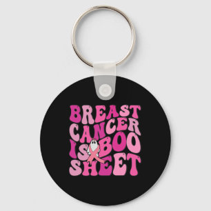 Lustigt bröstcancer är Boo Lakan Ghost Rosa Ribbon Nyckelring
