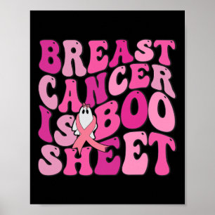 Lustigt bröstcancer är Boo Lakan Ghost Rosa Ribbon Poster